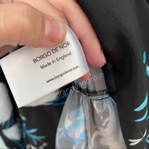 Borgo De Nor Sandra Tiered Bird Midi Dress 6 - Picture 12 of 16